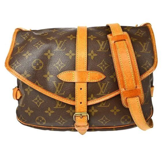 LOUIS VUITTON MONOGRAM SAUMUR 30 MESSENGER SHOULDER BAG AR0955 - Picture 1 of 8